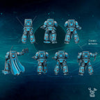 Image of the set of Scylla Legion - 5x Scylla Tactical Squad (Pre-Assembled) - by Seaside Crow