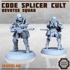 Image of the set of Code Splicer Cult - x10 Cultists - by Seaside Crow