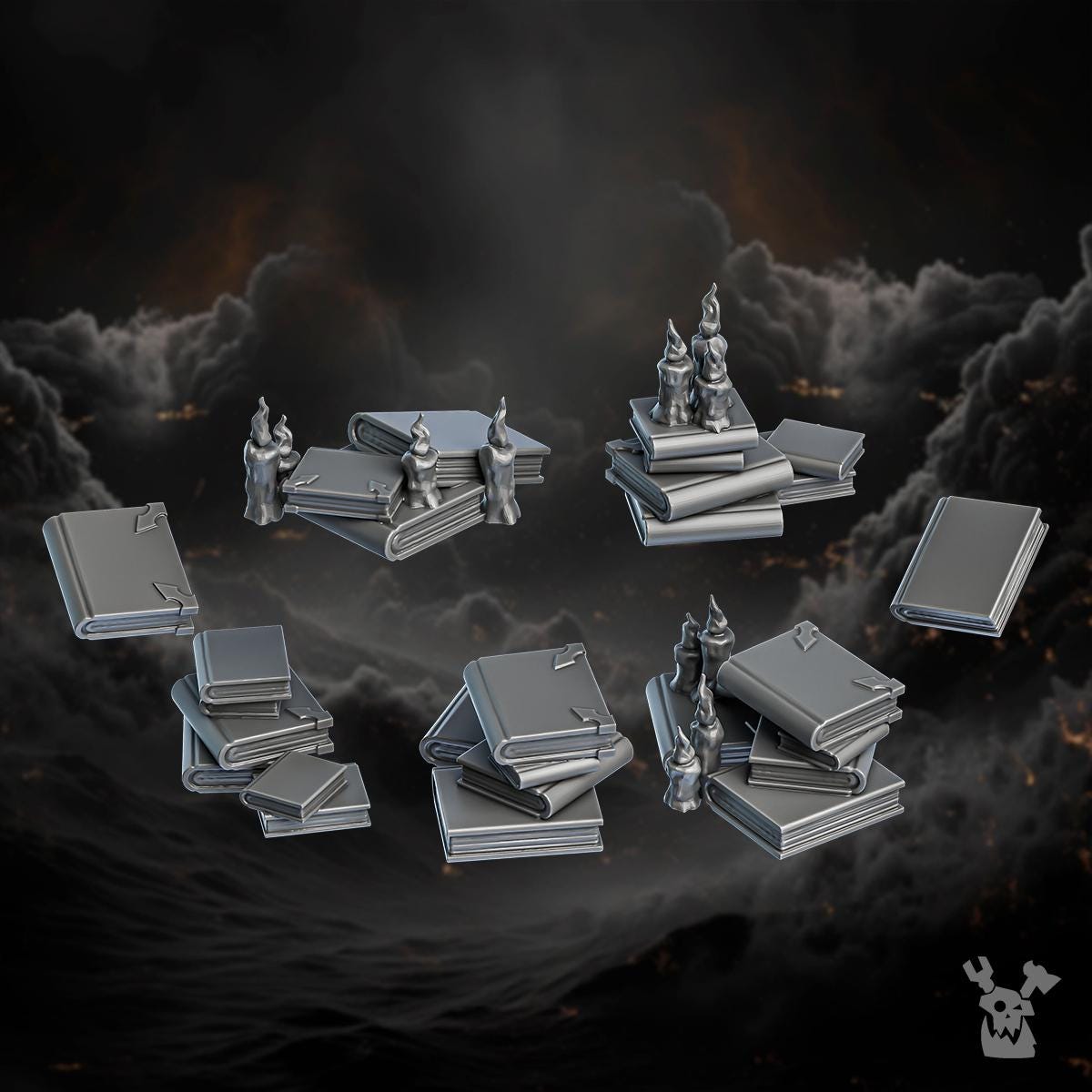 Image of the set of Battle Sisters - Base Decor Set - by Seaside Crow