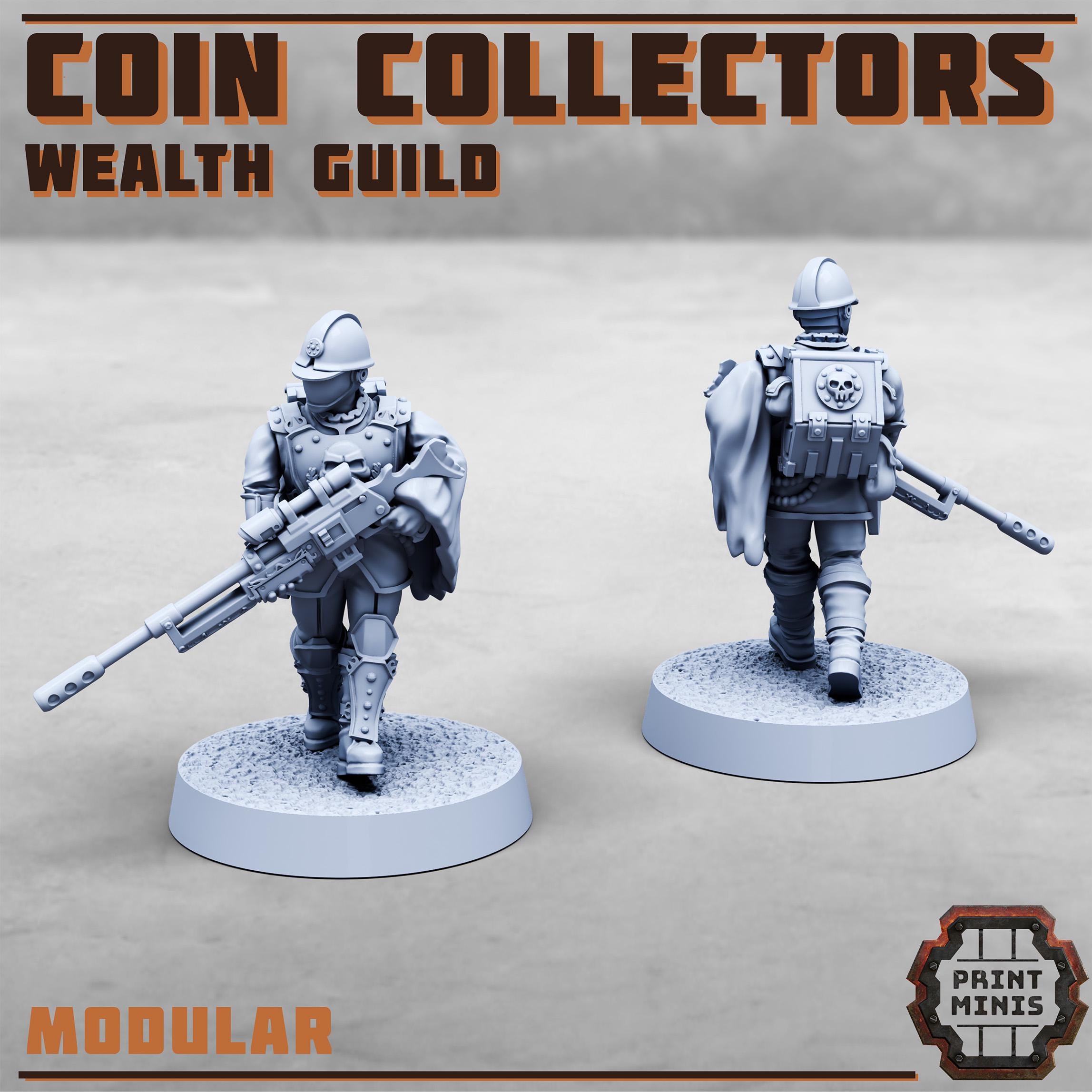 Image of the set of Wealth Guild - x4 Coin Collectors - by Seaside Crow