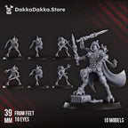 Image of the set of Machine Cult - 5x Persecutor Shredkeens (Pre-Assembled) - by Seaside Crow