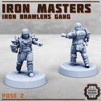 Image of the set of Iron Brawlers - 2x Iron Masters - by Seaside Crow
