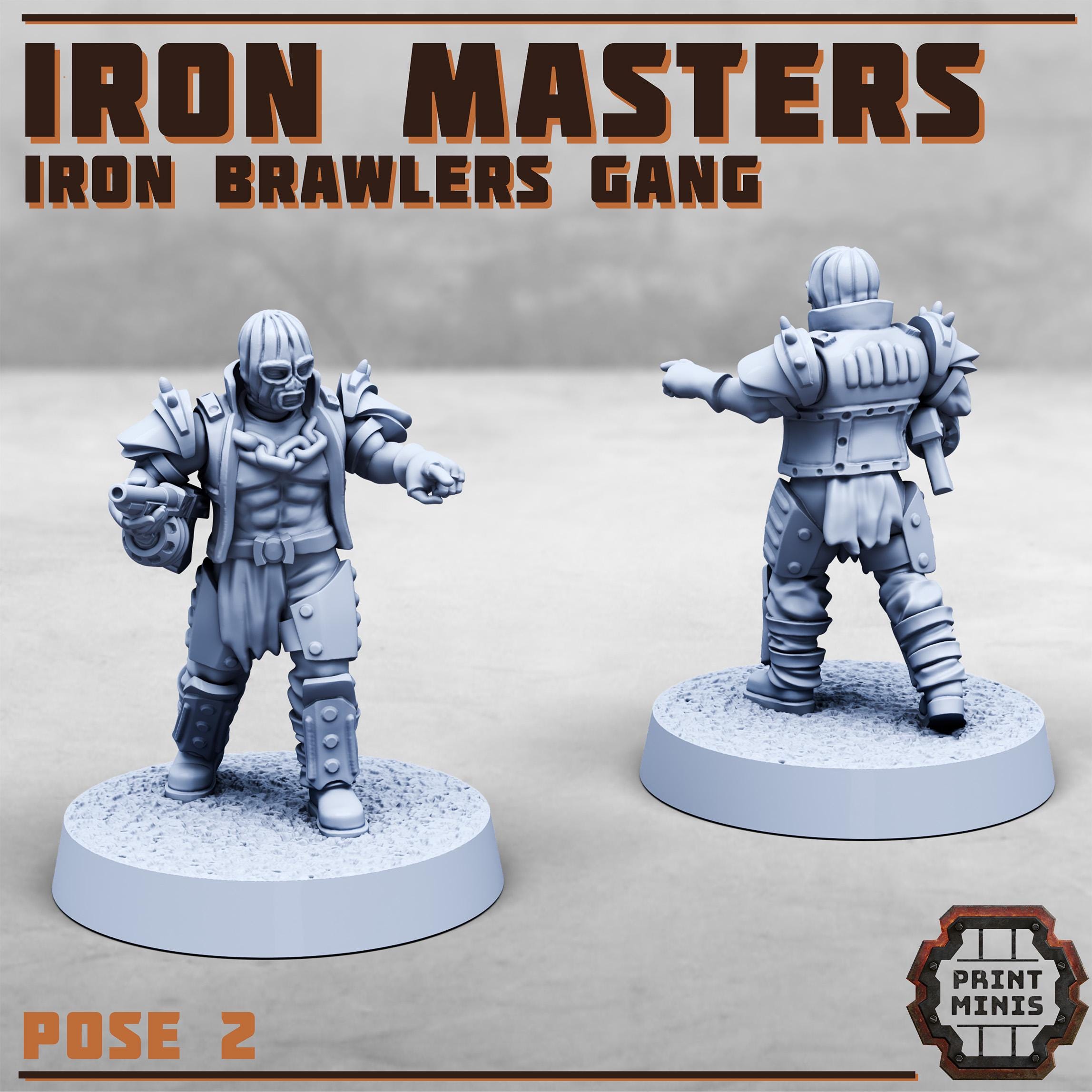 Image of the set of Iron Brawlers - 2x Iron Masters - by Seaside Crow
