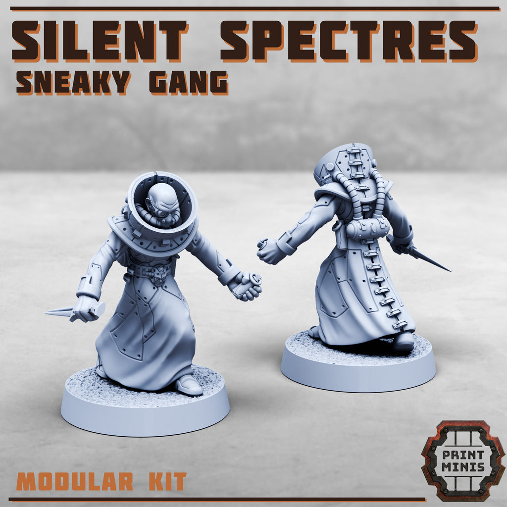 Image of the set of Silent Spectres - 8x Gangers - by Seaside Crow