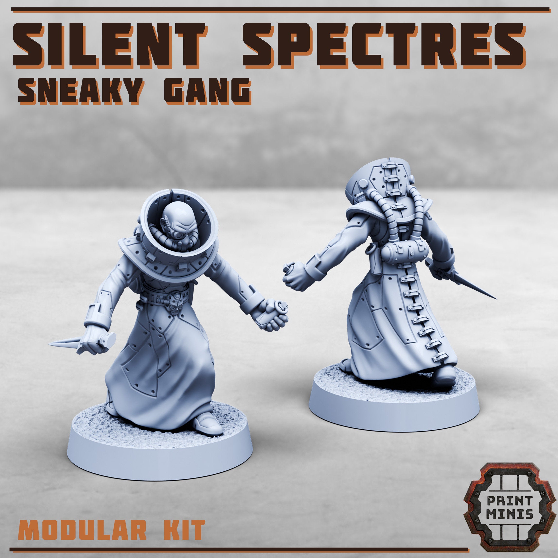 Image of the set of Silent Spectres - 8x Gangers - by Seaside Crow
