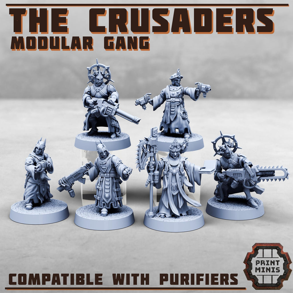 Image of the set of Purifiers  - x6 Crusaders - by Seaside Crow