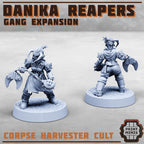 Image of the set of Corpse Reapers - 10x Cult Ganger Expansion 1 - by Seaside Crow