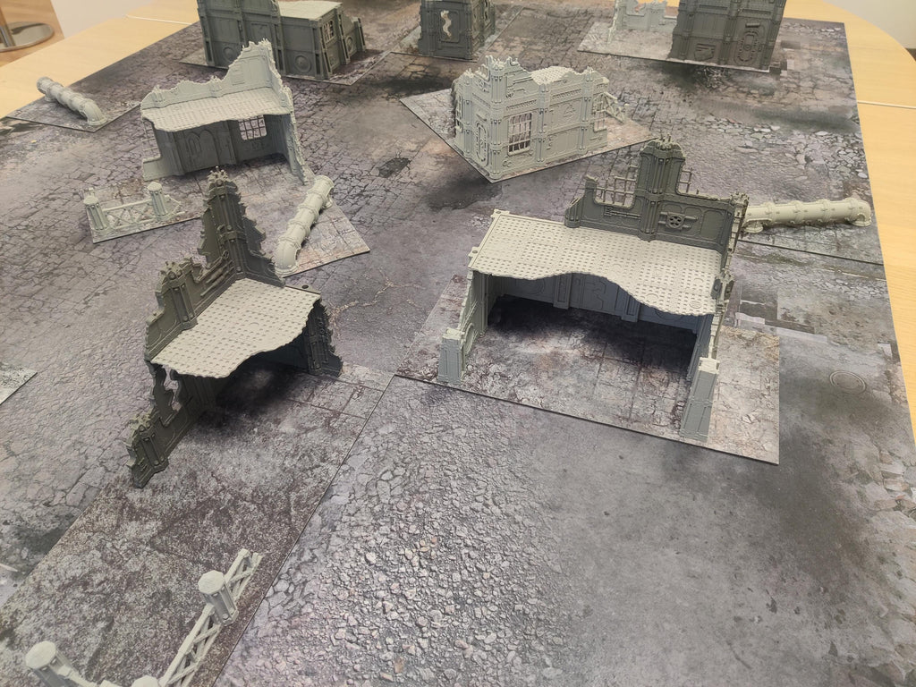 Image of the set of Fabricators Lair - Terrain Set (Competetive Setup 10th) - by Seaside Crow