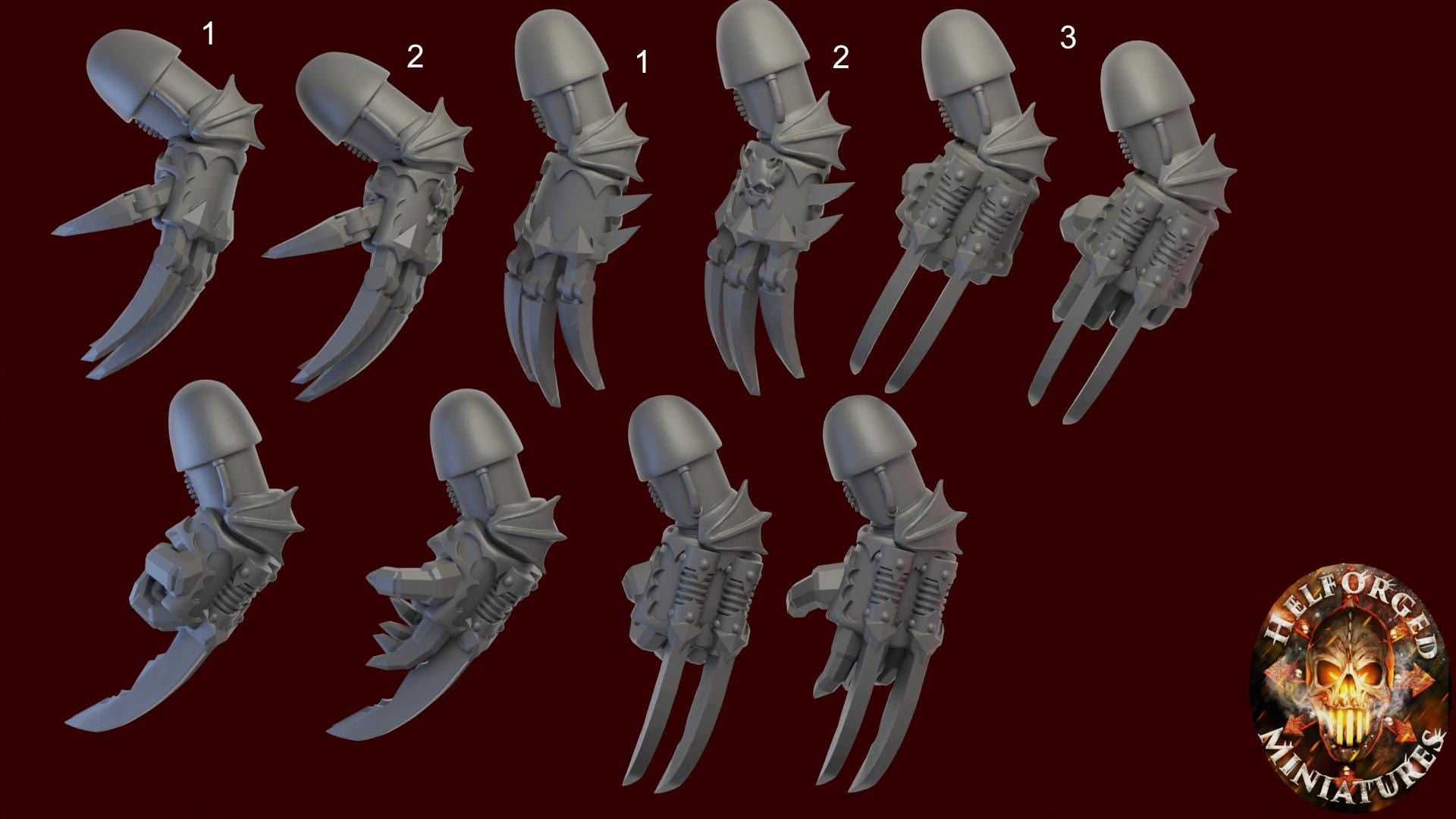 Image of the set of Legion of Night - 5x Power Claws - by Seaside Crow