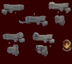 Image of the set of Heresy Bits - 5x Plasma Guns - by Seaside Crow