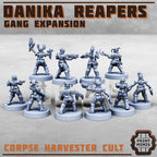 Image of the set of Corpse Reapers - 10x Cult Ganger Expansion 1 - by Seaside Crow