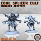 Image of the set of Code Splicer Cult - x5 Acolytes - by Seaside Crow