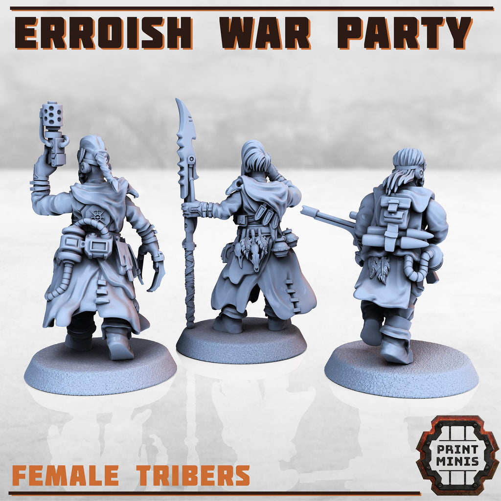 Image of the set of Erroish - x7 Wasteland Tribe War Party - by Seaside Crow