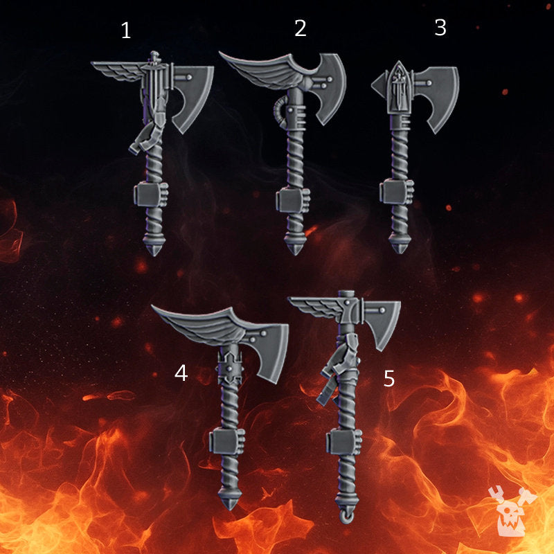 Aeternum Knights - 5x Power Axes