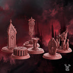 Image of the set of Crimson Wings - Objective Markers - by Seaside Crow