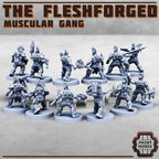 Image of the set of Fleshforged Gang - x12 Gangers - by Seaside Crow