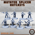 Image of the set of Stack City - 8x Mutated Splicer Outcasts - by Seaside Crow