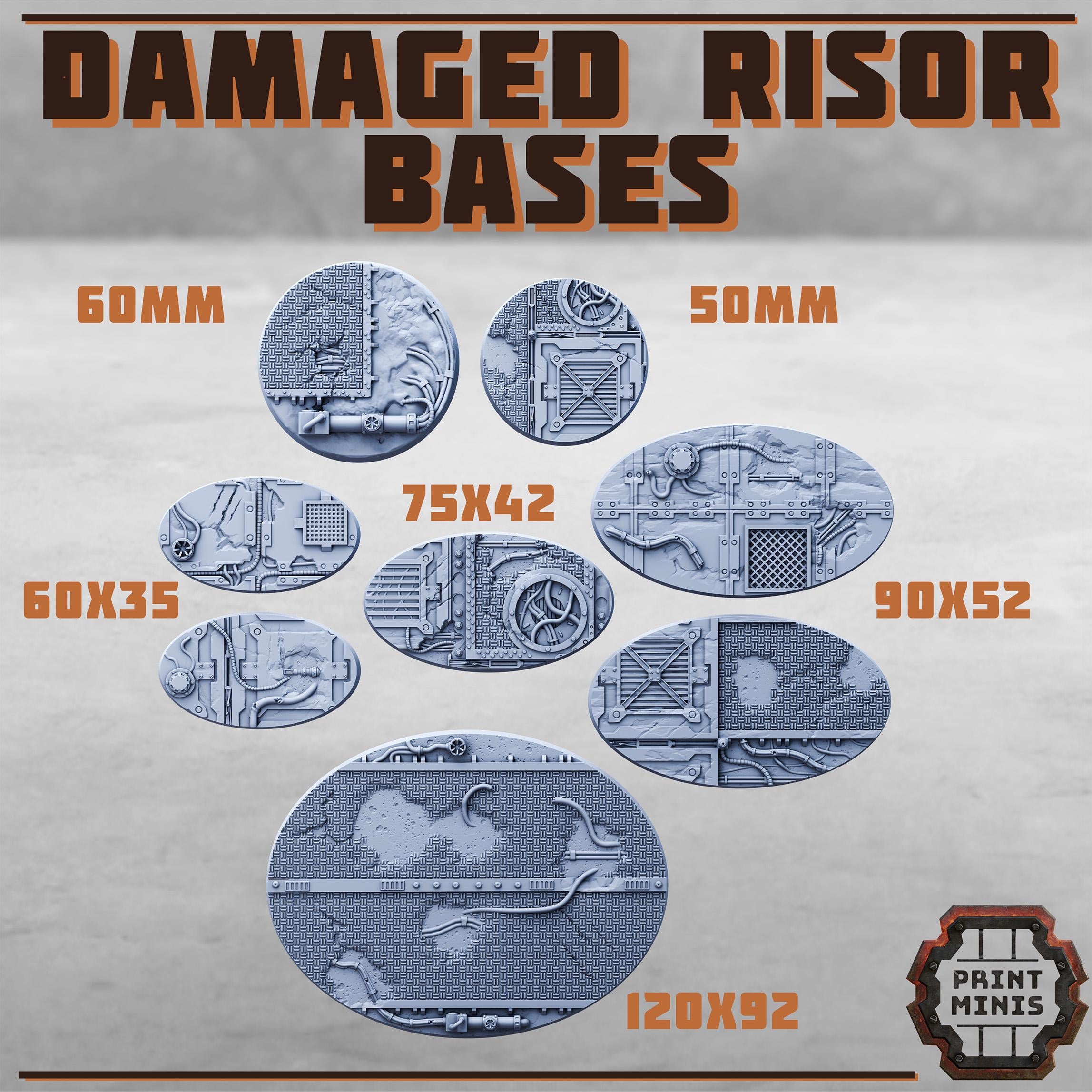 Image of the set of Risor District - Bases & Toppers - by Seaside Crow