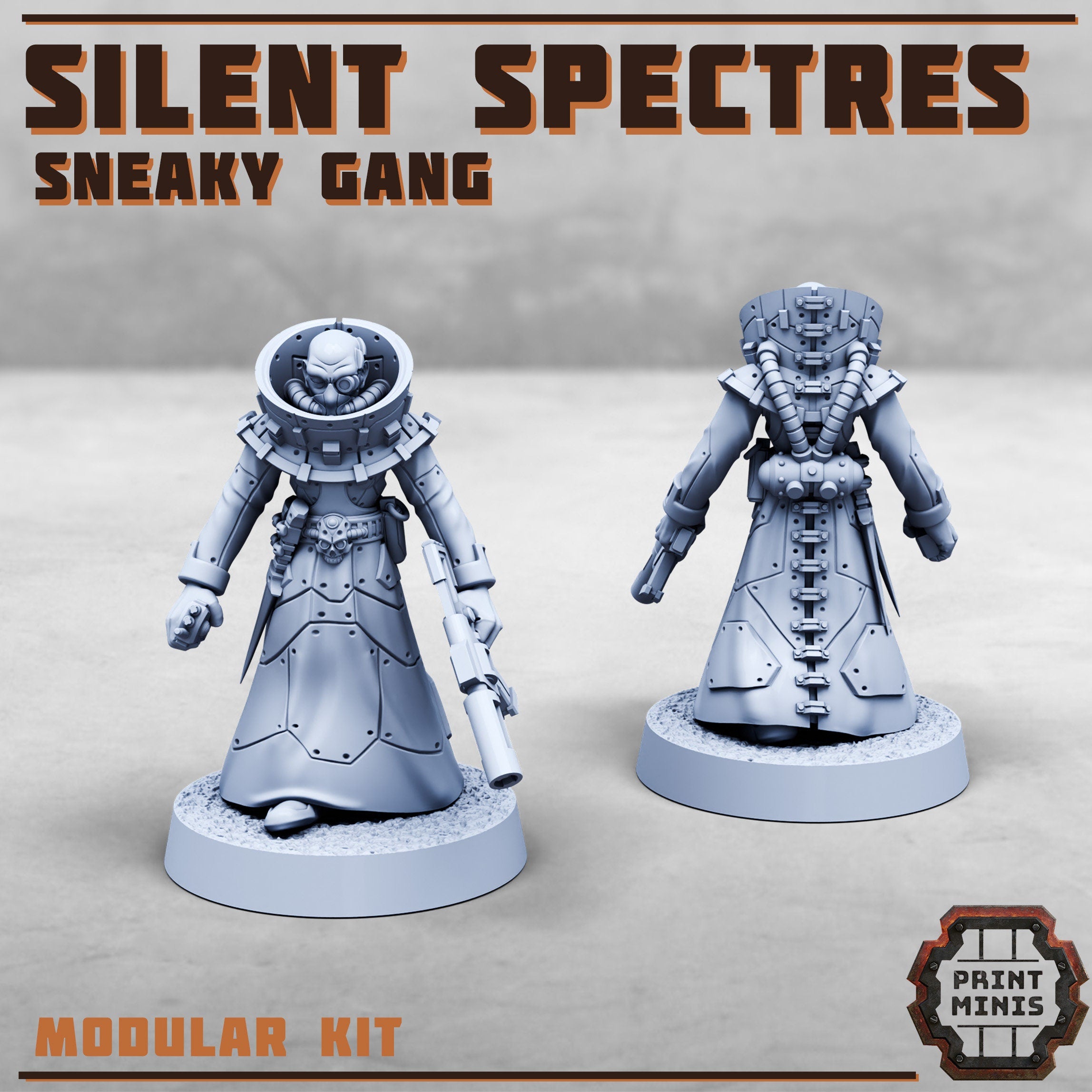Image of the set of Silent Spectres - 8x Gangers - by Seaside Crow