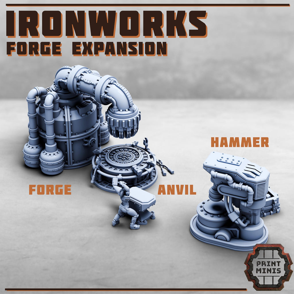 Image of the set of Stack City - Ironworks Forge Expansion - by Seaside Crow
