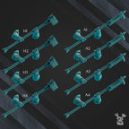 Image of the set of Scylla Legion - 5x Scylla Heavy Melee Weapons - by Seaside Crow
