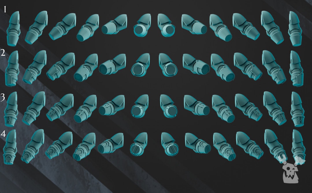 Scylla Legion - 5x Pairs of Scylla Arms (One-Handed Weapons)