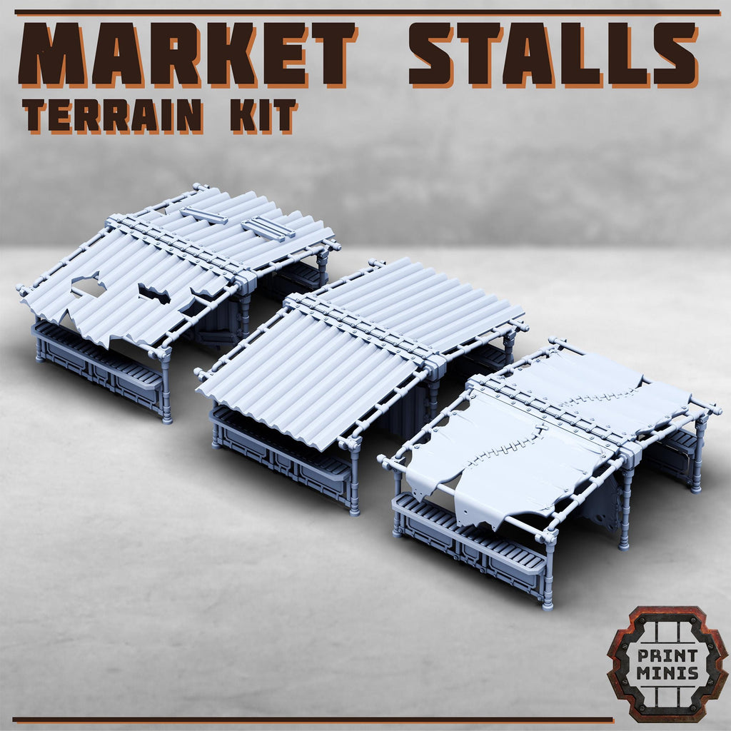 Image of the set of Stack City - Market Stalls - by Seaside Crow