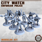 Image of the set of Stack City - 9x City Watch Troopers - by Seaside Crow