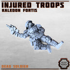 Image of the set of Kaledon Fortis - x8 Injured Troops - by Seaside Crow