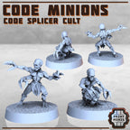 Image of the set of Code Splicer Cult - Code Father + 2x Minions - by Seaside Crow