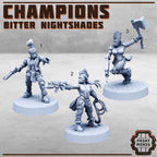 Image of the set of Bitter Nightshades - Champions - by Seaside Crow