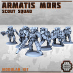 Image of the set of Armatis Marines  - x6 Scouts - by Seaside Crow