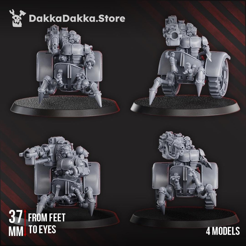 Machine Cult - 3x Breacher Mechtaurs (Pre-Assembled)