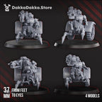 Image of the set of Machine Cult - 3x Breacher Mechtaurs (Pre-Assembled) - by Seaside Crow
