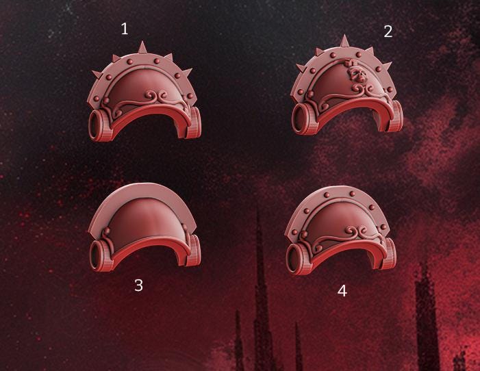 Crimson Wings - 5x Destroyer Shoulder Pads