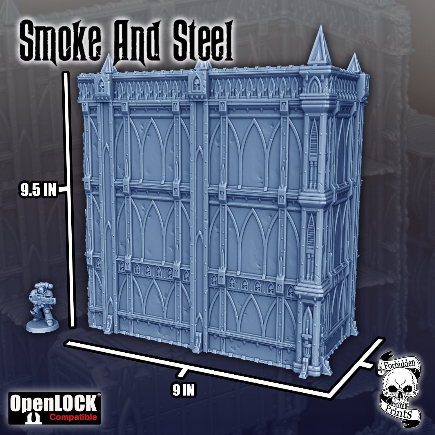 Smoke & Steel - Ruins (WTC Standard, x40 Pieces)