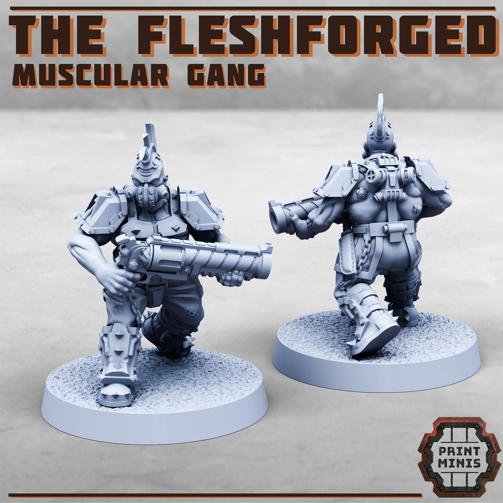 Image of the set of Fleshforged Gang - x12 Gangers - by Seaside Crow
