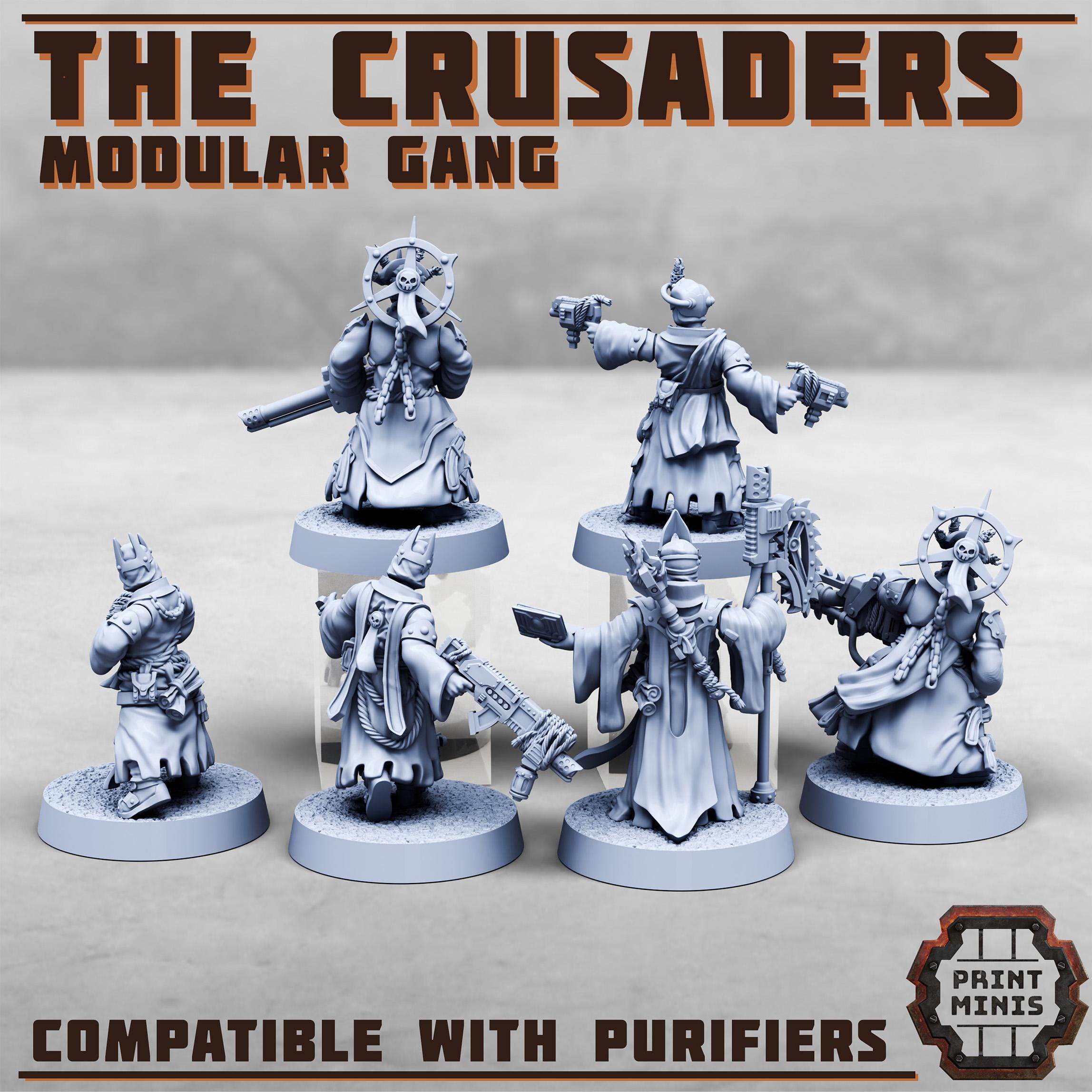 Image of the set of Purifiers  - x6 Crusaders - by Seaside Crow
