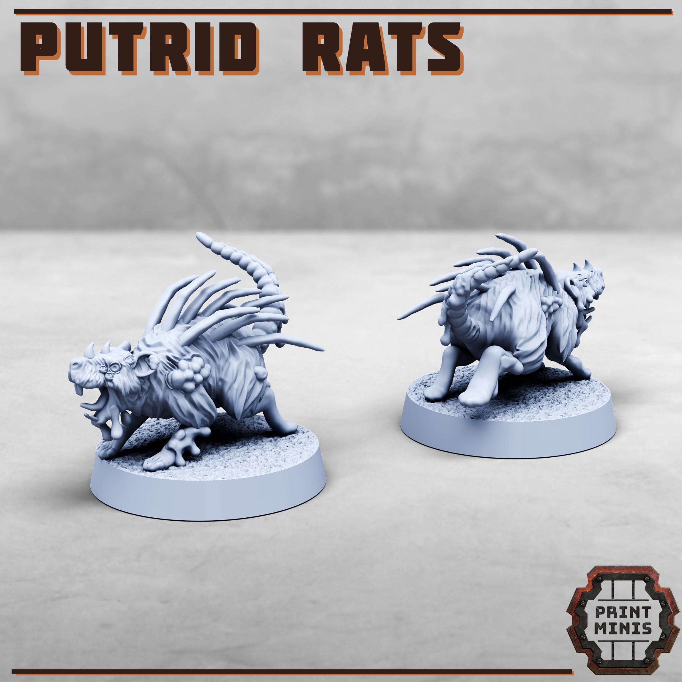 Image of the set of Stack City - x5 Putrid Rats - by Seaside Crow