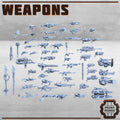 Image of the set of Stack City - Huge Kit of Weapons (x59!) - by Seaside Crow