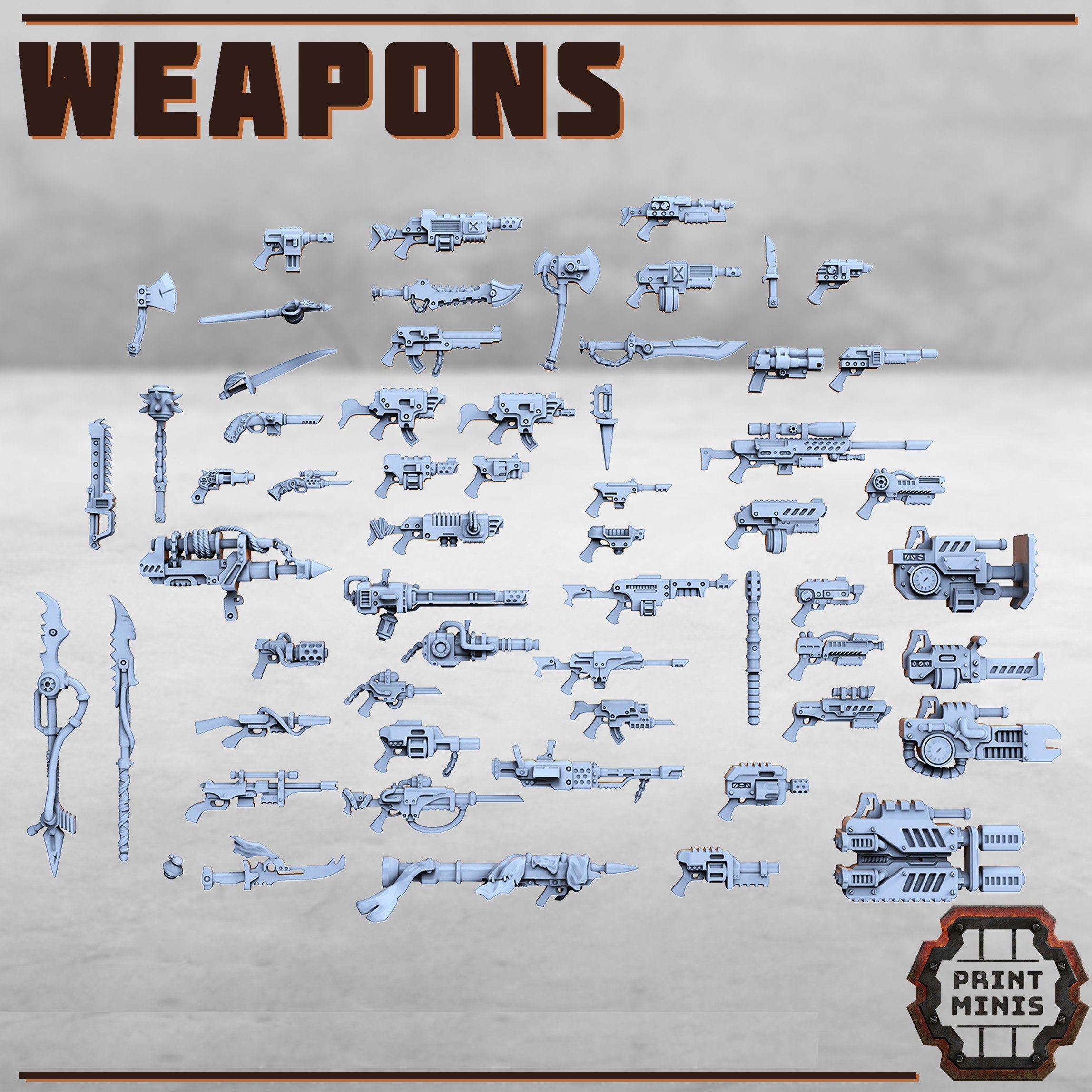 Image of the set of Stack City - Huge Kit of Weapons (x59!) - by Seaside Crow