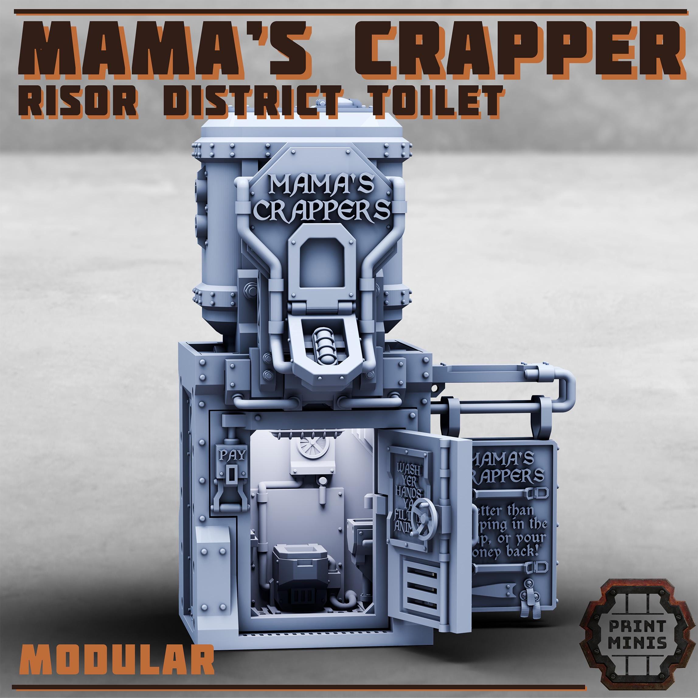 Image of the set of Risor District - Mama's Crapper Toilet - by Seaside Crow