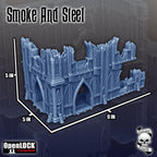 Image of the set of Smoke & Steel - Ruins (WTC Standard, x40 Pieces) - by Seaside Crow