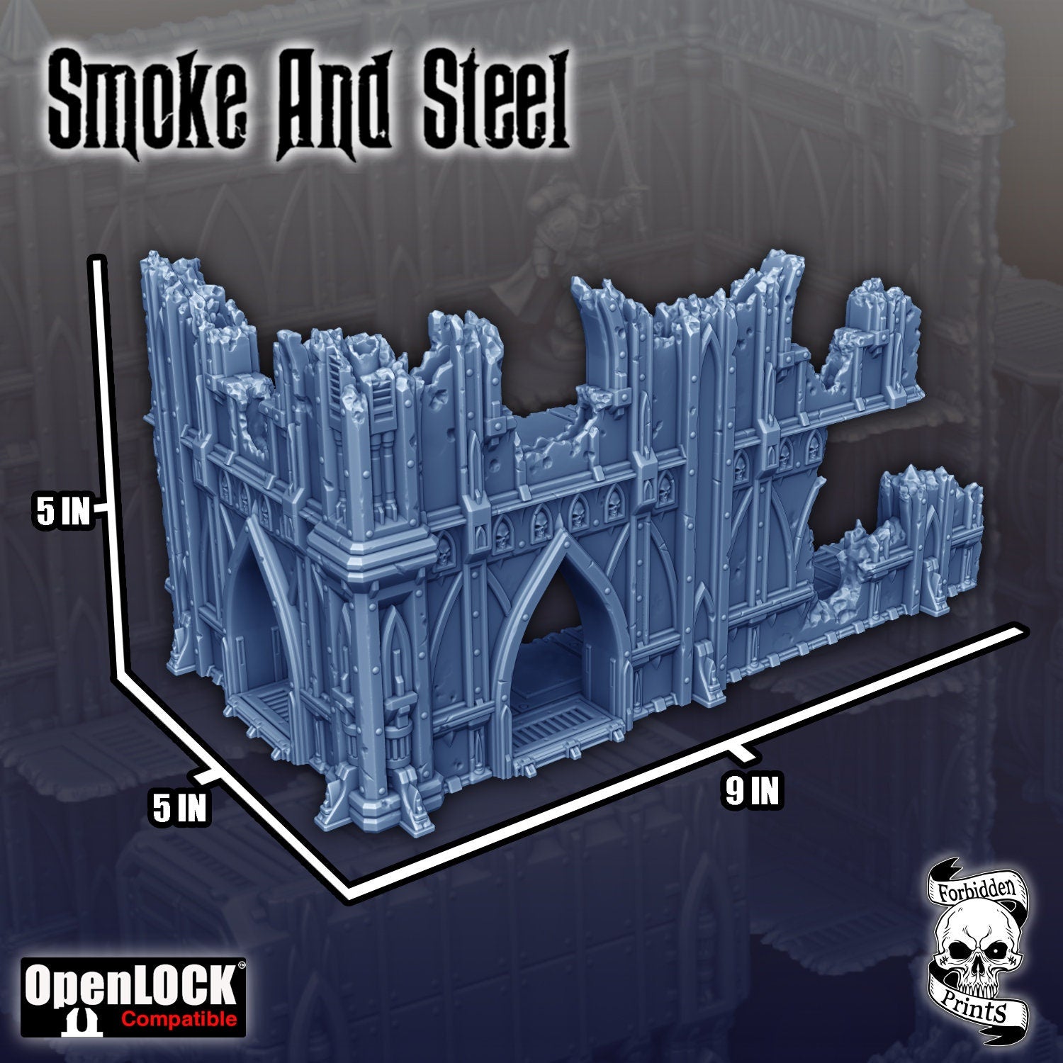 Smoke & Steel - Ruins (WTC Standard, x40 Pieces)