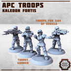 Image of the set of Kaledon Fortis - APC Troops - by Seaside Crow