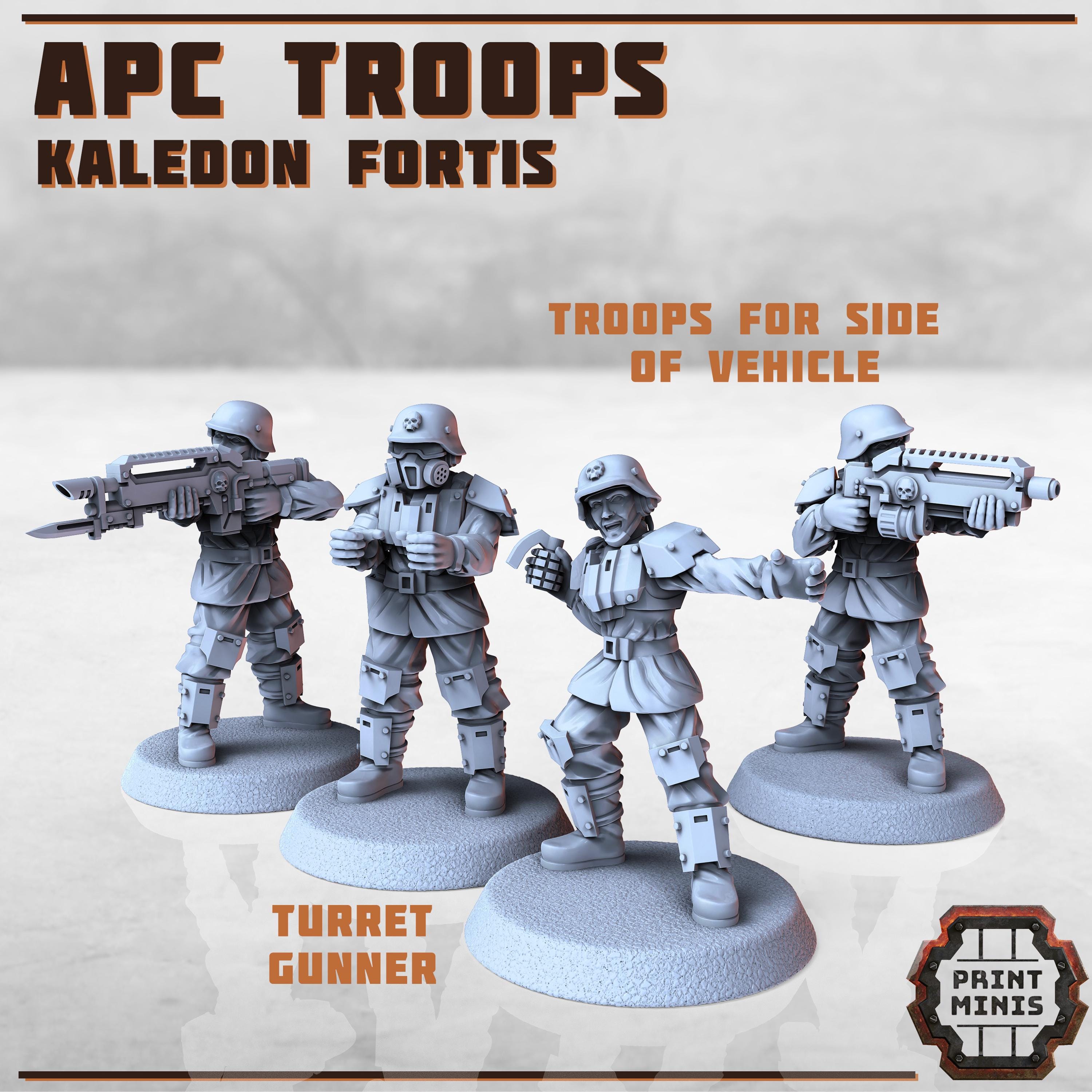 Image of the set of Kaledon Fortis - APC Troops - by Seaside Crow