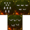 Image of the set of Anvil Wardens - Big Armor Decorations - by Seaside Crow