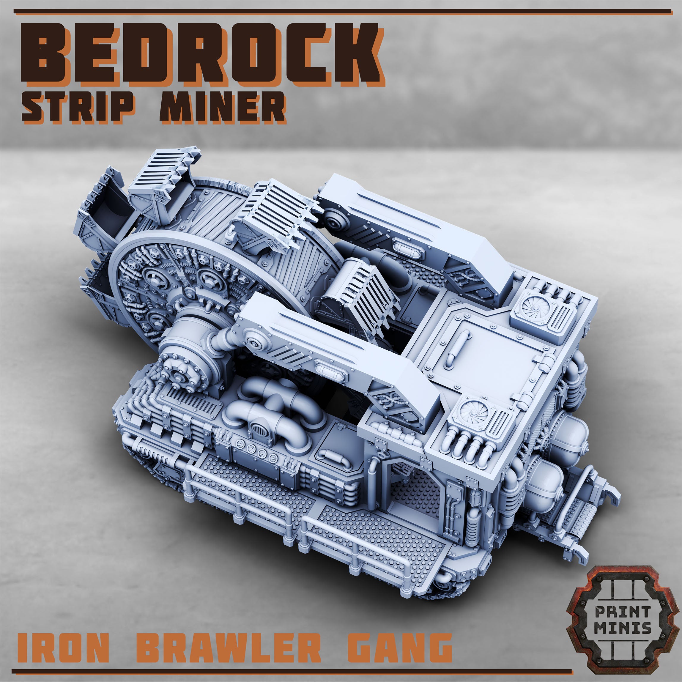 Image of the set of Iron Brawlers - Bedrock Strip Miner - by Seaside Crow
