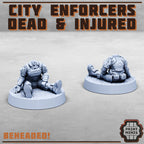 Image of the set of Enforcers - 6x Dead and Injured - by Seaside Crow