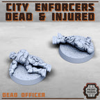 Image of the set of Enforcers - 6x Dead and Injured - by Seaside Crow